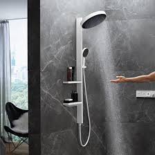 Hansgrohe Rainfinity 360 1jet Showerpipe Concealed Matt White 26842700 Reuter Shop Hansgrohe Hansgrohe Bathroom Shower Hose