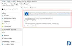 When i log in as a domain administrator i'm able to clear the checkbox but my help desk guys are unable to when they log in as themselves. Configure Password Writeback In Azure Ad Prajwal Desai