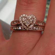 Okay This Is The One Exception 3 Heart Shaped Diamond Halo Setting Love Heart Wedding Rings Heart Engagement Rings Wedding Rings