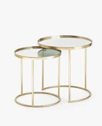 Image Of The Product Mirrored Nesting Tables Set Of 2 Nesting Tables Zara Home Zara Home Side Table