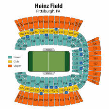 Heinz Field Seat Map Map 2018