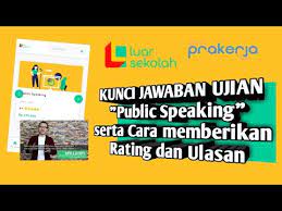 Jun 04, 2021 · ketua pengurus pusat (pp) gp ansor bidang ekonomi, sumantri suwarno punya pandangan sendiri saat ada pilihan antara pancasila atau alquran. Terbaru Kunci Jawaban Ujian Public Speaking Serta Cara Memberikan Rating Dan Ulasan Luar Sekolah Youtube