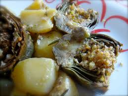 Scritto il 22 aprile 2021 22 aprile 2021. Carciofi Ripieni Alla Siciliana Con Contorno Di Patate Il Cuore In Pentola