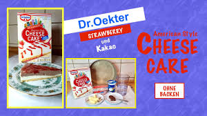 Jetzt ausprobieren mit ♥ chefkoch.de ♥. Dr Oetker Cheese Cake Strawberry Und Kakao American Style Ohne Backen Kuchenmischung Youtube