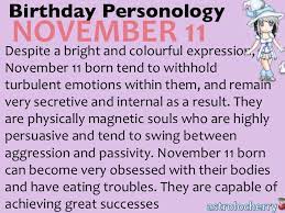 Astrolocherry Birthday Personology November 11 Sun Scorpio