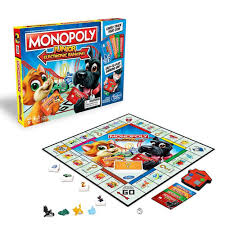 El juego monopoly súper banco electrónico incluye una unidad bancaria electrónica multifuncional y recompensas únicas que aumentan la diversión. Monopoly Junior Banco Electronico Oechsle Pe Oechsle