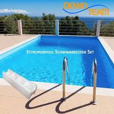 Styroporpool 300x300x150cm Set Styropor Pool Pool Bausatz Pooltechnik