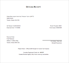 Tax Receipt Templates 10 Free Printable Excel Word Pdf Samples Receipt Template Invoice Template Word Invoice Template