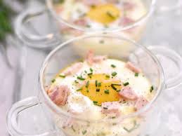 Oeuf Cocotte A La Moutarde Jambon Fume Et Ciboulette Recette Comment Cuire Des Oeufs Oeufs Cocotte Idee Recette