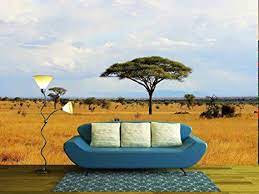 Wall26 African Savanna Landscape In Kenya Removable Wall Mural Self Adhesive Large Wallpaper 100x1 Canvas Art Wall Decor Art Wall Removable Wall Murals