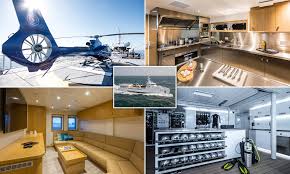 In fact, one yacht interior designer told bloomberg. James Bond Villain Worthy 230ft Game Changer Vessel Moors Up On The Thames Daily Mail Online