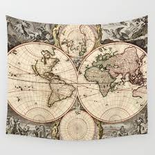 4.5 out of 5 stars (34) $ 16.99 free shipping only 3 available and it's in 12 people's carts. Available In Three Distinct Sizes Our Wall Tapestries Are Made Of 100 Lightweight Polyester With Hand Sewn Antique World Map World Map Canvas Old World Maps