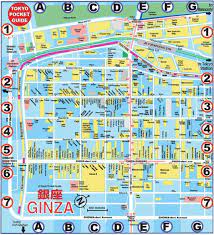 Tokyo map ginza shopping area layout map with hotel accommodation, restaurants & teahouses. Ginza Tokyo Map Map Of Ginza Tokyo In English KantÅ Japan