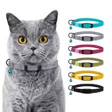 Bronzedog Cat Collar With Bell Safety Rolled Leather Collars For Cats Kitten Black Blue Pink Green Yellow In 2020 Cat Collars Leather Cat Collars Rolled Leather Collar