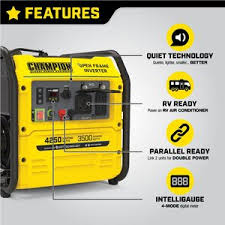 For simple things like lights, charging devices, and keeping the refrigerator on—all while keeping as quiet as possible—a smaller generator like the champion. Champion 200955 4250 Watt Rv Ready Open Frame Inverter Generator Acme Tools
