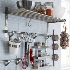 Kitchen Shelf Rail Spice Jar Rack Hook New Ikea Grundtal Set Stainless Steel Kitchen Shelves Ikea Grundtal Kitchen Metal Kitchen