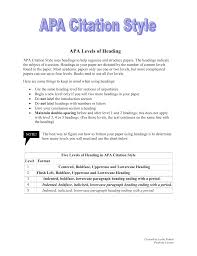 Begin your paper with the paper title at the top of the first page of text. Apa Levels Of Heading