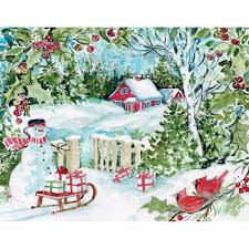 Great news!!!you're in the right place for winter cards. Winter Woods Boxed Christmas Cards 18 Pack W Decorative Box By Susan Winget Calendars Com