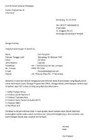  Download Surat Lamaran Kerja Programmer Indomaret Free