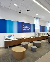 10 Branches Designed To Wow The Digital Banking Consumer Bank Interior Design Interior Design Website Bank Design