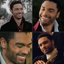 He's smiling... The Duke seldom smiles" -Lady Danbury "Daphne has a great  sense of humor" -Violet Bridgerton The Duke is a stoic man, in few words,  because of the trauma he drags