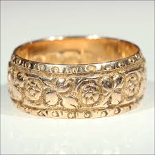 Antique Victorian Wedding Band Engraved With Roses 18k Gold Size 6 Rgc12217va Removed Victorian Wedding Band Wedding Band Engraving Victorian Rings