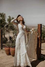 Calling All Free Spirited Brides Chance By Dreamers Lovers Has The Boho Wedding Dresses You Ve Been Searching For Junebug Weddings Indie Wedding Dress Wedding Dress For Short Women Cold Shoulder