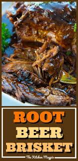 Root Beer Bbq Slow Cooker Brisket Will Thrill Kids And Adults Alike Using Root B Slow Cooker Brisket Beef Brisket Recipes Crockpot Slow Cooker Brisket Recipes