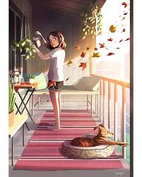 Just Around The Corner Illustration Dreamy Art Cute Art Aesthetic Art