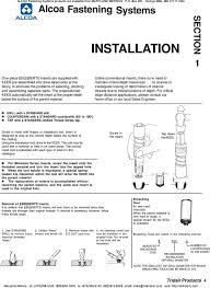 75 Systematic Keensert Installation Chart