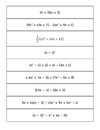 All you have to do is be careful of the subtraction signs and you're good to go. Adding Subtracting And Multiplying Polynomials Triples Activity