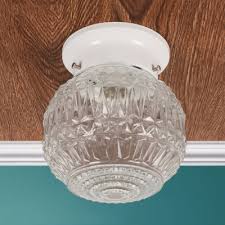 New pipe murano glass ceiling lamp from vgnewtrend. 1 Head Orb Flush Mount Lighting Contemporary Textured Glass Ceiling Light In White Takeluckhome Com