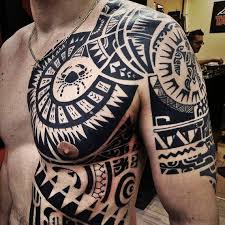 The tat took 60 hours to create and tells the story of the rock's life, ancestors. 12 The Rock Chest Tattoo Design