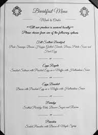 Eden Mansion Breakfast Menu Bed And Breakfast Breakfast Scottish Breakfast
