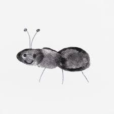 Thumblins Craft Insect Crafts Ant Crafts Fingerprint Art