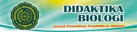 Jurnal teori dan aplikasi fisika (jtaf) sebagai sarana bagi peneliti, dosen, guru, praktisi, dan mahasiswa untuk mengkomunikasikan keilmuan, hasil penelitian dan pengamatan, terkait fisika baik secara teori maupun pengaplikasiannya dilingkungan nyata. Didaktika Biologi Jurnal Penelitian Pendidikan Biologi