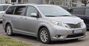 Used 2014 toyota sienna se with fwd, keyless entry, fog lights, spoiler, passenger. Toyota Sienna Wikipedia