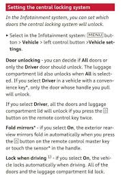 We would come out of a store and find the car unlocked itself. Prevent Auto Unlock In Park Audiworld Forums