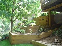 Treated Wood Retaining Wall Design 6x6 Pressure Treated Retaining Wall Bing Images Retaining Wall Design Wood Retaining Wall Retaining Wall