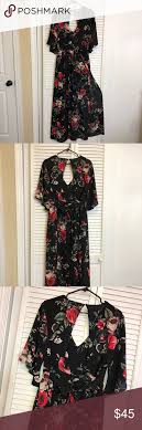 J For Justify Black And Red Floral Kimono Romper Floral Kimono Black And Red Red Floral