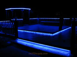 Led Deck Lighting With Rgb Flexible Led Strips Under Railings And Deck Platforms Led Deck Lighting Deck Lighting Deck Lights