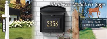 The number of your mailbox is generally your whole telephone number. Mailboxes Address Post Signs Mailbox Decorations Brass Gallery