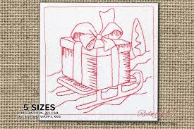 Download Sleigh Holding A Gift Design Creative Fabrica SVG Cut Files