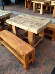 Table Idea Made From 6x4 S Wood Table Stained Table Wood Diy