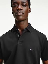 Erkek Siyah Core 1985 Regular Polo Yaka T-Shirt MW0MW17770BDS