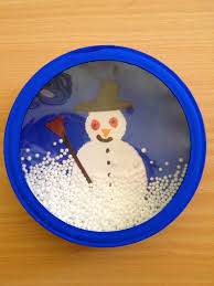 Schneegestober In Der Kaseschachtel Schneekugel Basteln Schneekugel Basteln Winter