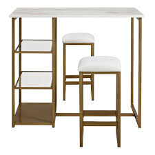 Denham 3 Piece Pub Table Set Dorel Living Pub Table Sets Pub Set