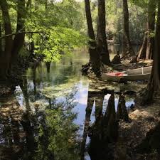 The watershed of the river is approximately 1,380 square miles (3,574 km2) and spreads across southern columbia, southern suwannee, western bradford, far southern baker, union, northern and eastern gilchrist. Kayaking Santa Fe River Splendid Springs Scenery