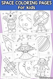 Take your kids on a trip to outer space with our fun and easy crafts, colouring pages and worksheets or give them (or yourself!) a bit more of a challenge with something like the moon landing on digital nebula tutorial. Space Coloring Pages For Kids Itsybitsyfun Com