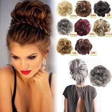 Women Ladies New Pony Tail Messy Curly Hair Extension Bun Hairpiece Scrunchie Health Amp Beauty Hair C Messy Curly Hair Ponytail Hairstyles Bun Hairstyles